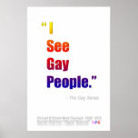 "Veo poster del arco iris de la gente gay"