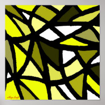 Ver amarillo suave poster