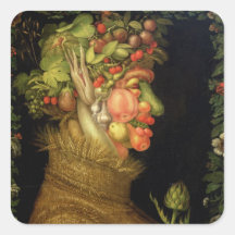 Verano, 1573 calcomanía cuadradase