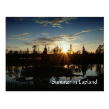 Verano en Laponia - postal