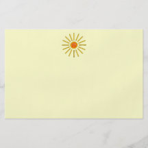 Verano soleado Sun. Amarillo en la crema Tarjeta Publicitaria