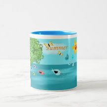 verano tazas de café