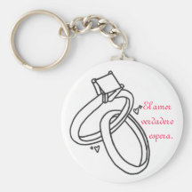 Verdadero Espera del amor del EL Llaveros Personalizados