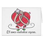 Verdadero Espera del amor del EL Tarjeton