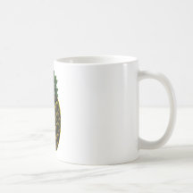 Verde amarillo de la piña 4 de la hospitalidad El  Tazas