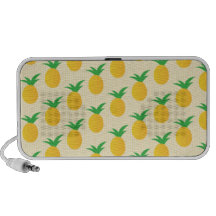 Verde amarillo del modelo de la piña iPod altavoces