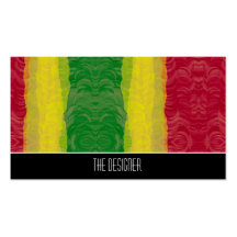 Verde amarillo rojo abstracto de Rasta de las tarj