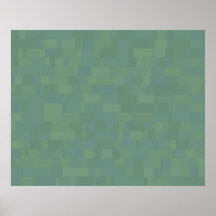 Verde azul de los rectángulos al azar de las tonal poster