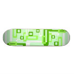Verde/blanco estilizados de los rectángulos monopatin personalizado