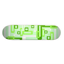 Verde/blanco estilizados de los rectángulos monopatin personalizado
