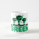Verde chistoso taza