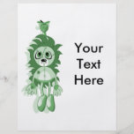 Verde colgante del peluche flyer personalizado