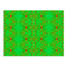 verde con el cordón rojo tarjeta postal