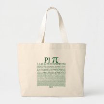 Verde cuadrado del pi bolsas