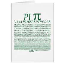 Verde cuadrado del pi tarjetas