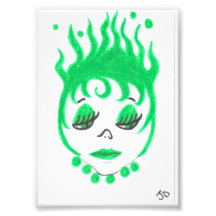 Verde de ACEO con envidia Fotografias
