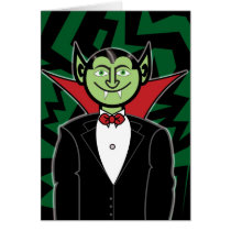 Verde de Drácula tarjetas