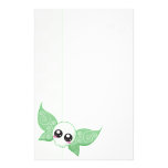 Verde de hadas del cráneo papeleria personalizada