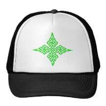 Verde de la cruz céltica 5 gorros  