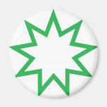 Verde de la estrella de Bahai Iman De Nevera