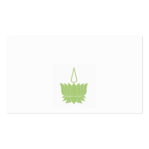 Verde de la flor de Lotus Tarjetas De Visita