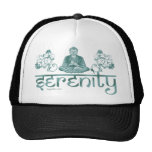 verde de la meditación de la serenidad gorras de camionero