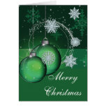 Verde de la tarjeta de Navidad del día de fiesta, 