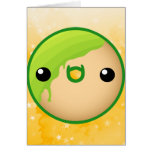 Verde de la tarjeta del buñuelo
