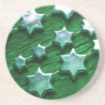 Verde de los prácticos de costa del navidad posavasos manualidades