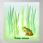Verde de princesa Charming Think Posters