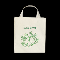 Verde del amor bolsas