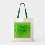 Verde del amor bolsas