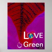 Verde del amor - descenso Poster-Cust. del rasgón 