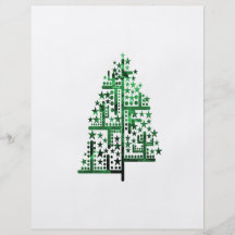 Verde del árbol de navidad de las formas abigarrad tarjetas informativas