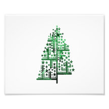 Verde del árbol de navidad de las formas abigarrad arte fotográfico