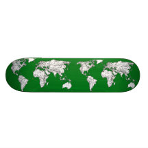 Verde del atlas de la tierra patín