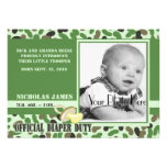 Verde del bebé de Camo Anuncios Personalizados