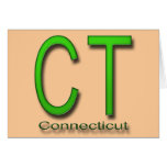Verde del CT Conecticut Felicitacion