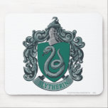 Verde del escudo de Slytherin alfombrillas de raton 