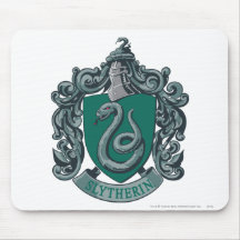 Verde del escudo de Slytherin Alfombrilla De Ratón