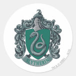 Verde del escudo de Slytherin Pegatina