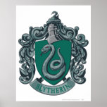 Verde del escudo de Slytherin Posters