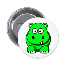 Verde del hipopótamo pin