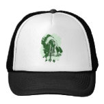 Verde del jefe indio del nativo americano gorras de camionero