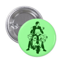 Verde del jinete 2010 de la vespa pins