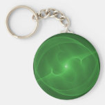 Verde del orbe de la energía llavero personalizado