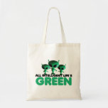 Verde divertido bolsas de mano