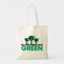 Verde divertido bolsas de mano