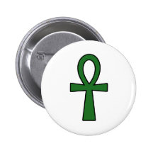 Verde dominante cruzado jeroglífico egipcio de la  pins