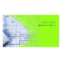 Verde eléctrico del arquitecto de moda de PixDezin Plantilla De Tarjeta Personal
